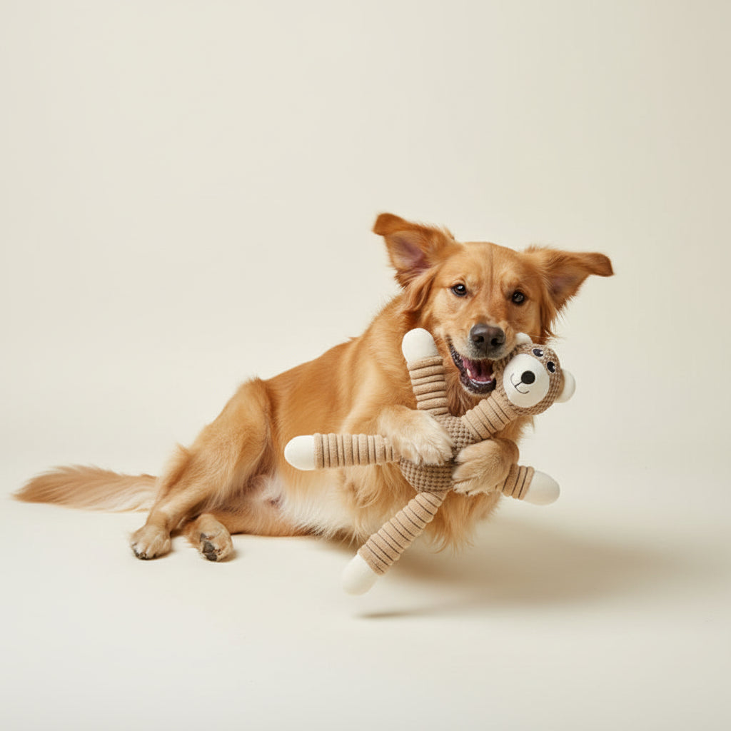 IndestructiPaw Urso de Pelúcia Mastigável para Cachorro