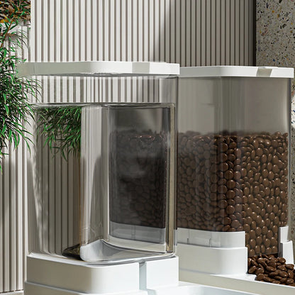 HOOPET Automatic Dog Feeder & Water Dispenser - Transparent Food Storage