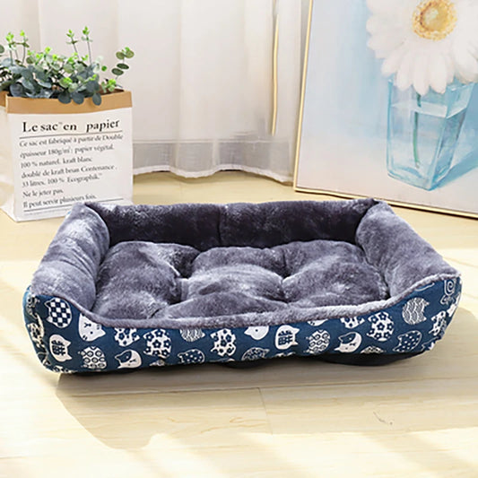 Cama para cachorro com estampa azul - Um refúgio aconchegante para seu amigo 