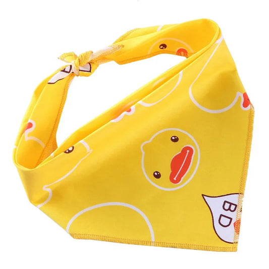 Sunny Duckies Bandana – Quirky Scarf for Playful Pups