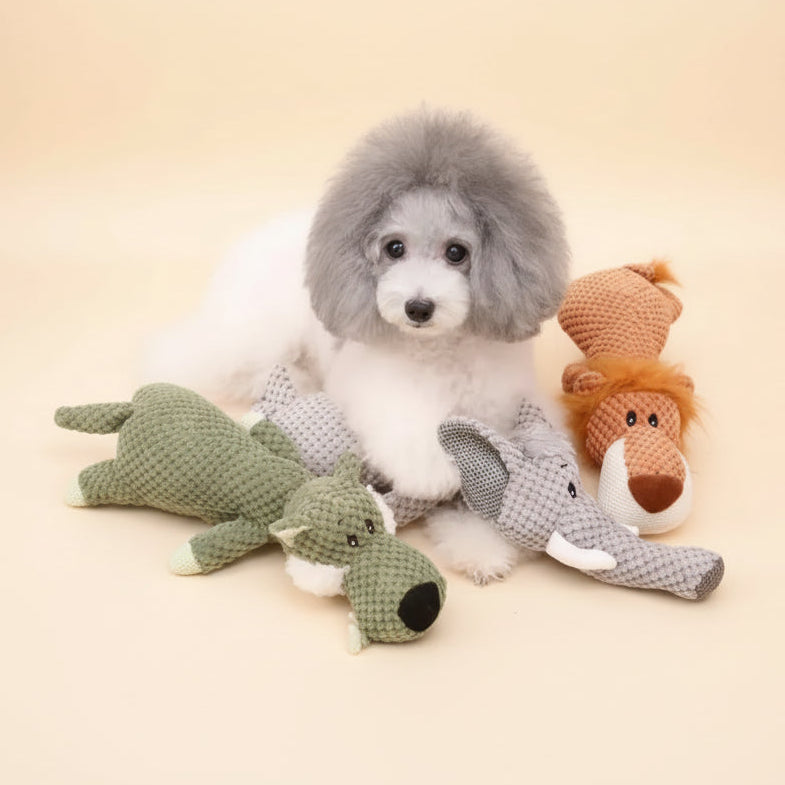 PawMallow Plush Chew Toy