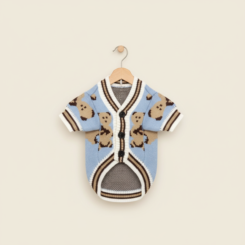 Cardigan às riscas BlueBear 