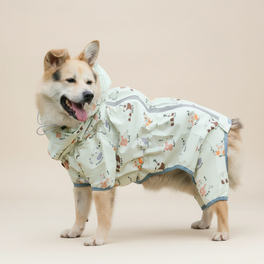 Roupa azul para cães RainShell