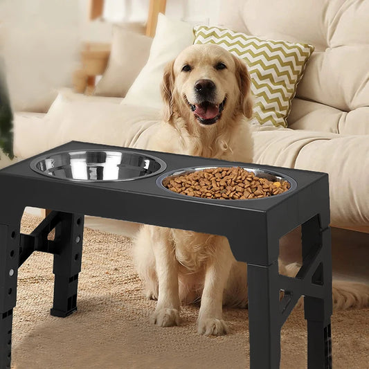 Comedero elevado premium para perros: altura ajustable para una comodidad óptima 