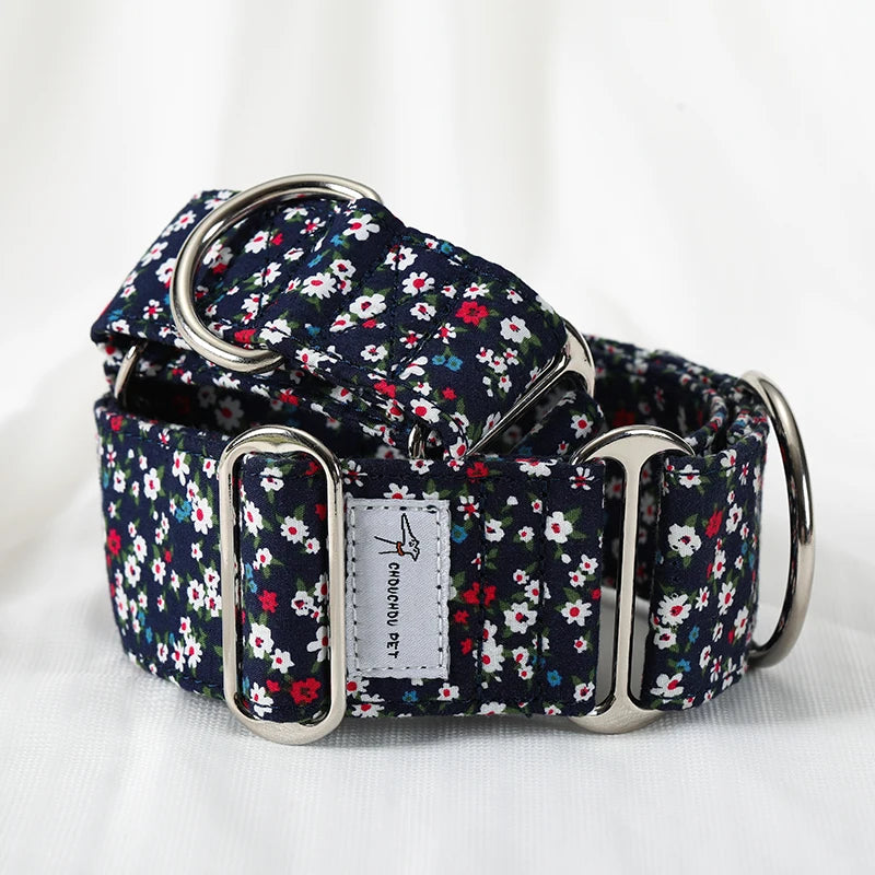 Whippet Chic Cotton Martingale Collar