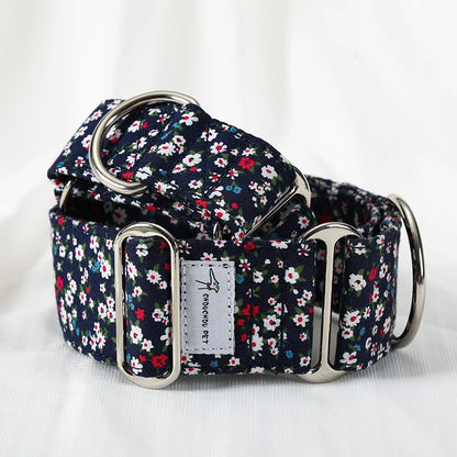 Whippet Chic Cotton Martingale Collar