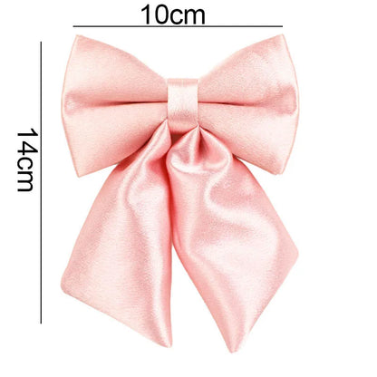 Conjunto de laço, coleira, guia e peitoral de seda Pinkie Luxe para cães - personalizado