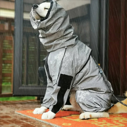 HydroGuard™ Waterproof Reflective Dog Raincoat