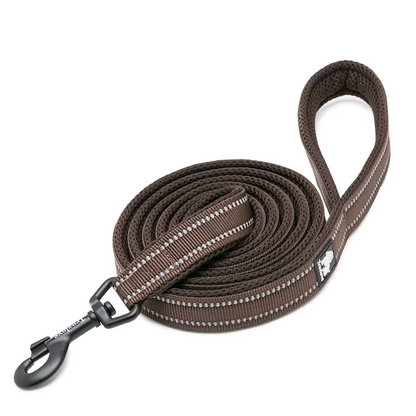 Coleira de malha refletora premium para cães – acolchoada macia e nylon 3M