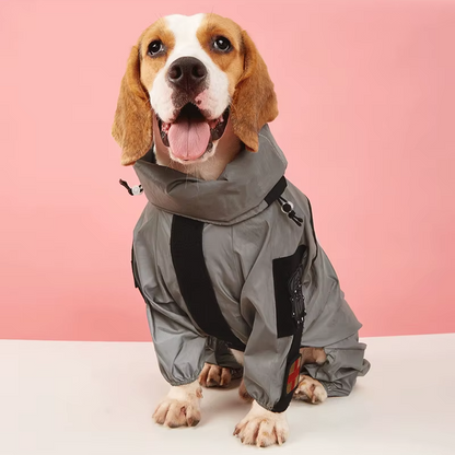 HydroGuard™ Waterproof Reflective Dog Raincoat