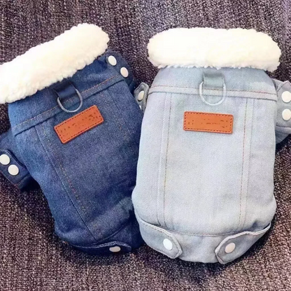 Cowboy Style Fleece Dog Jacket