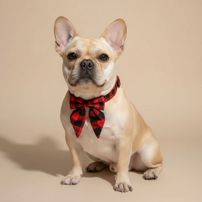 Coleira para cães com laço festivo