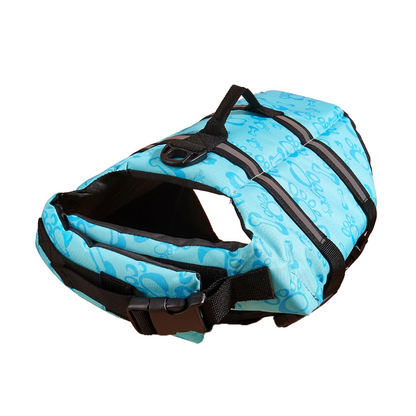 WaveGuard Reflective Dog Life Jacket – Adjustable Swim Vest for Large Dogs with Buoyancy & Safety Straps