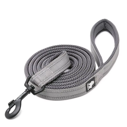 Coleira de malha refletora premium para cães – acolchoada macia e nylon 3M