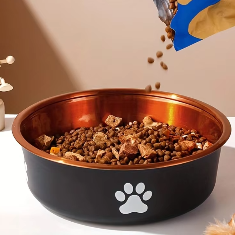 Anti-Slip Stainless Steel Dog Bowls - Feeding & Watering for All Sizes