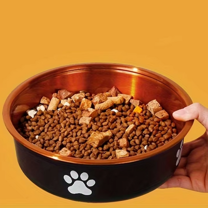 Anti-Slip Stainless Steel Dog Bowls - Feeding & Watering for All Sizes