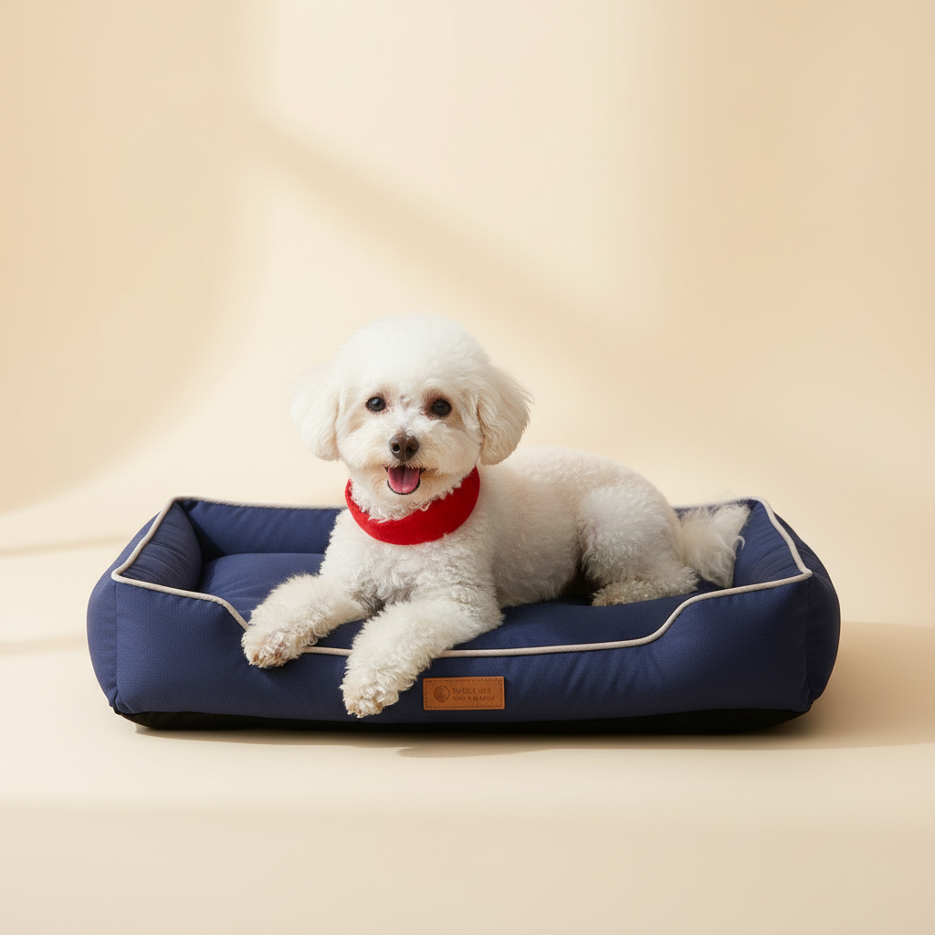 dog on Waterproof Oxford Dog Beds from the fur pal