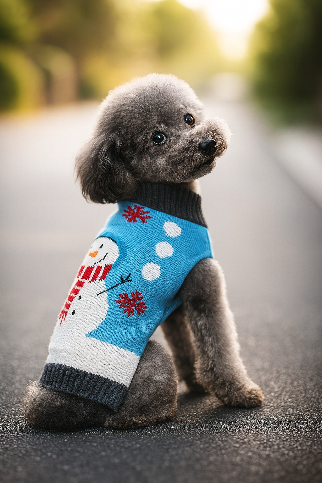 dog wearing holiday apparel from the fur pal