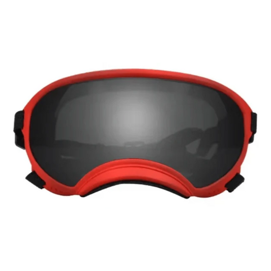 Gafas de sol rojas ATUBAN para perros: anti-UV, resistentes a impactos y ajustables para razas grandes 