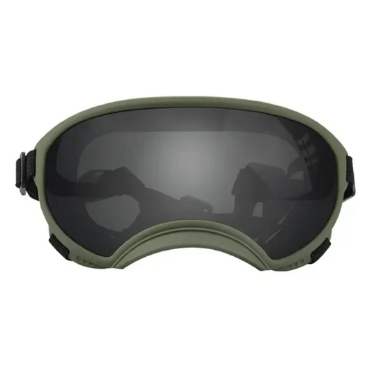 Gafas de sol verdes ATUBAN para perros: anti-UV, resistentes a impactos y ajustables para razas grandes 