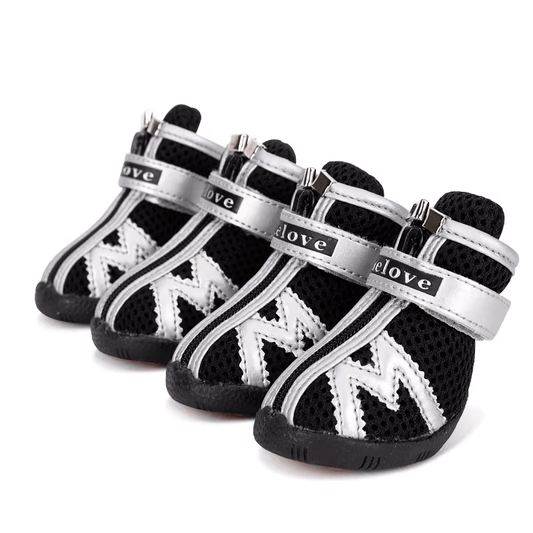 Black TrueLove All - Terrain Dog Boots - Mesh Comfort & Protection - The Fur Pal Dog quality premiumdogsupplies