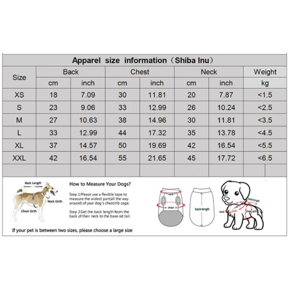 Casaco Parka Quente para Cães